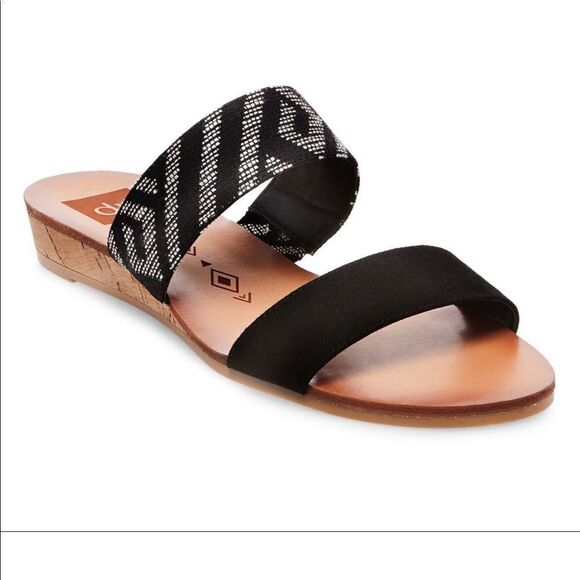 dv dolce vita Bailey Black Slide Sandals- size 9 - Picture 1 of 5